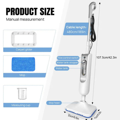 Balai vapeur 5 en 1 – 1 500 W réservoir 400 ml - France - balai vapeur 5 en 1 1500 W