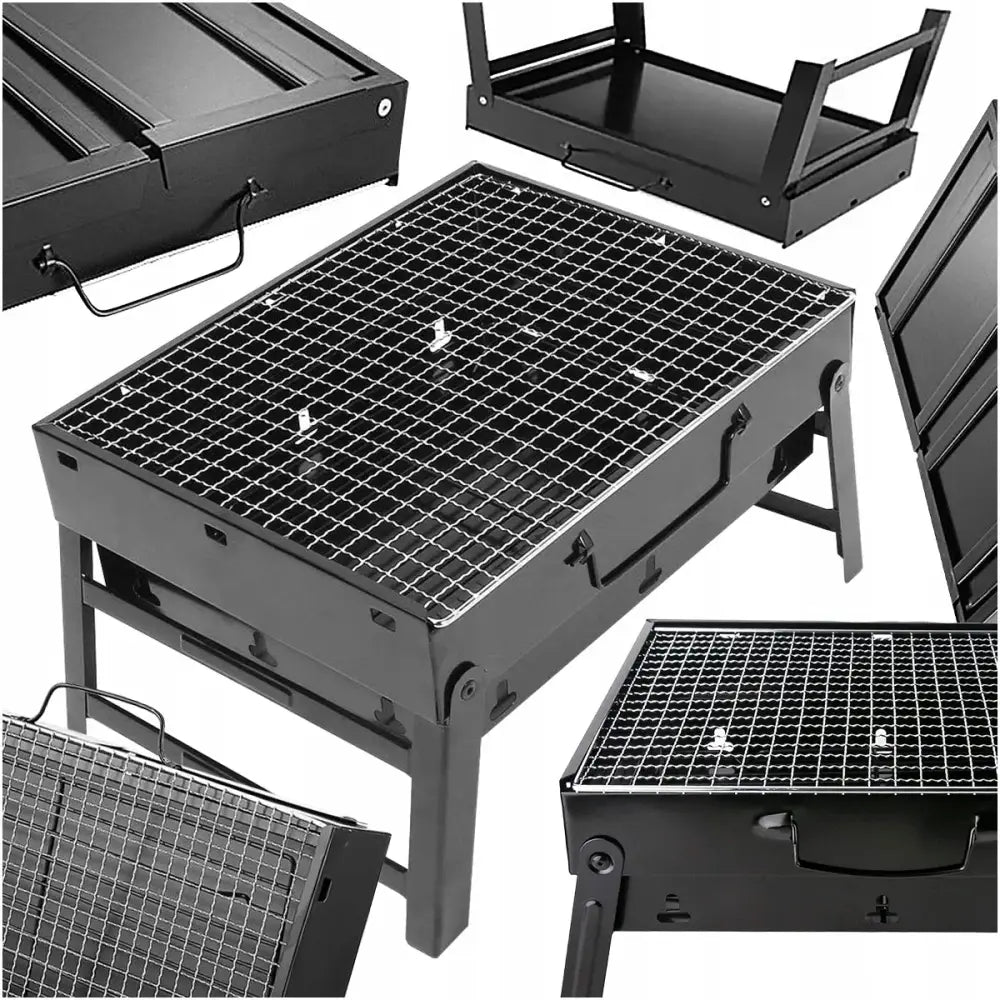 Barbecue charbon pliable en valise pour camping – photo produit 2