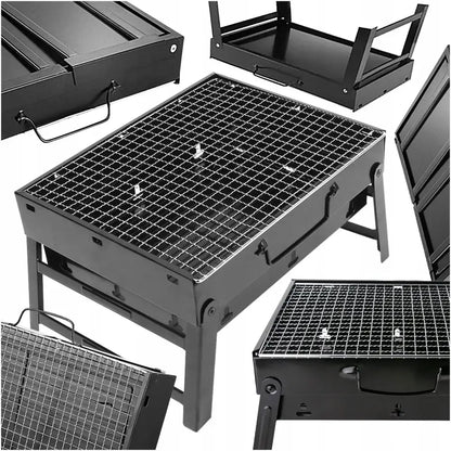 Barbecue charbon pliable en valise pour camping – photo produit 2