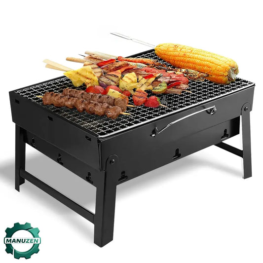 Barbecue charbon pliable en valise pour camping – vue principale