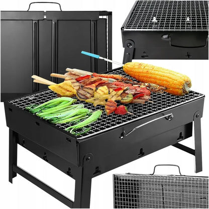 Barbecue charbon pliable en valise pour camping – photo produit 11