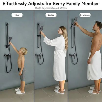 Barre de douche 70 cm avec étagère pivotante – détail produit 2