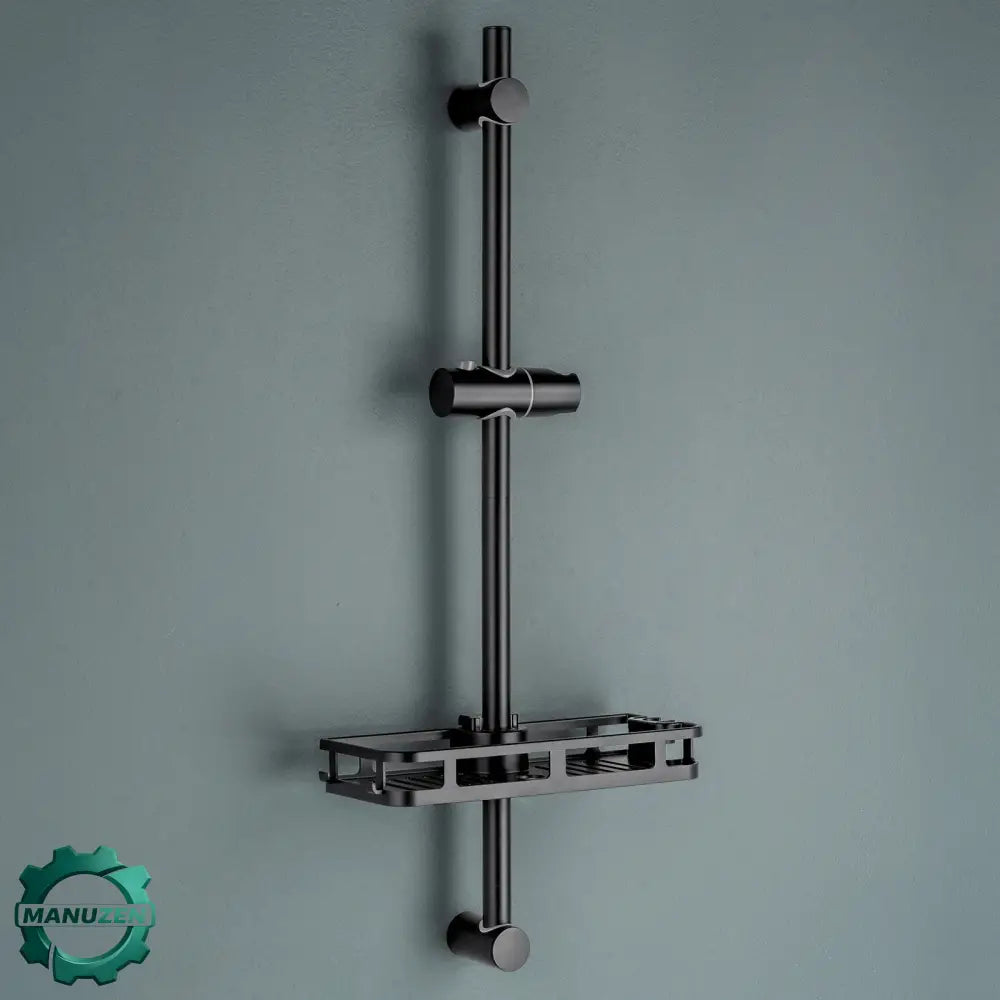 Barre de douche 70 cm avec étagère pivotante – vue principale