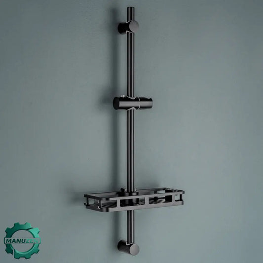 Barre de douche 70 cm avec étagère pivotante – vue principale
