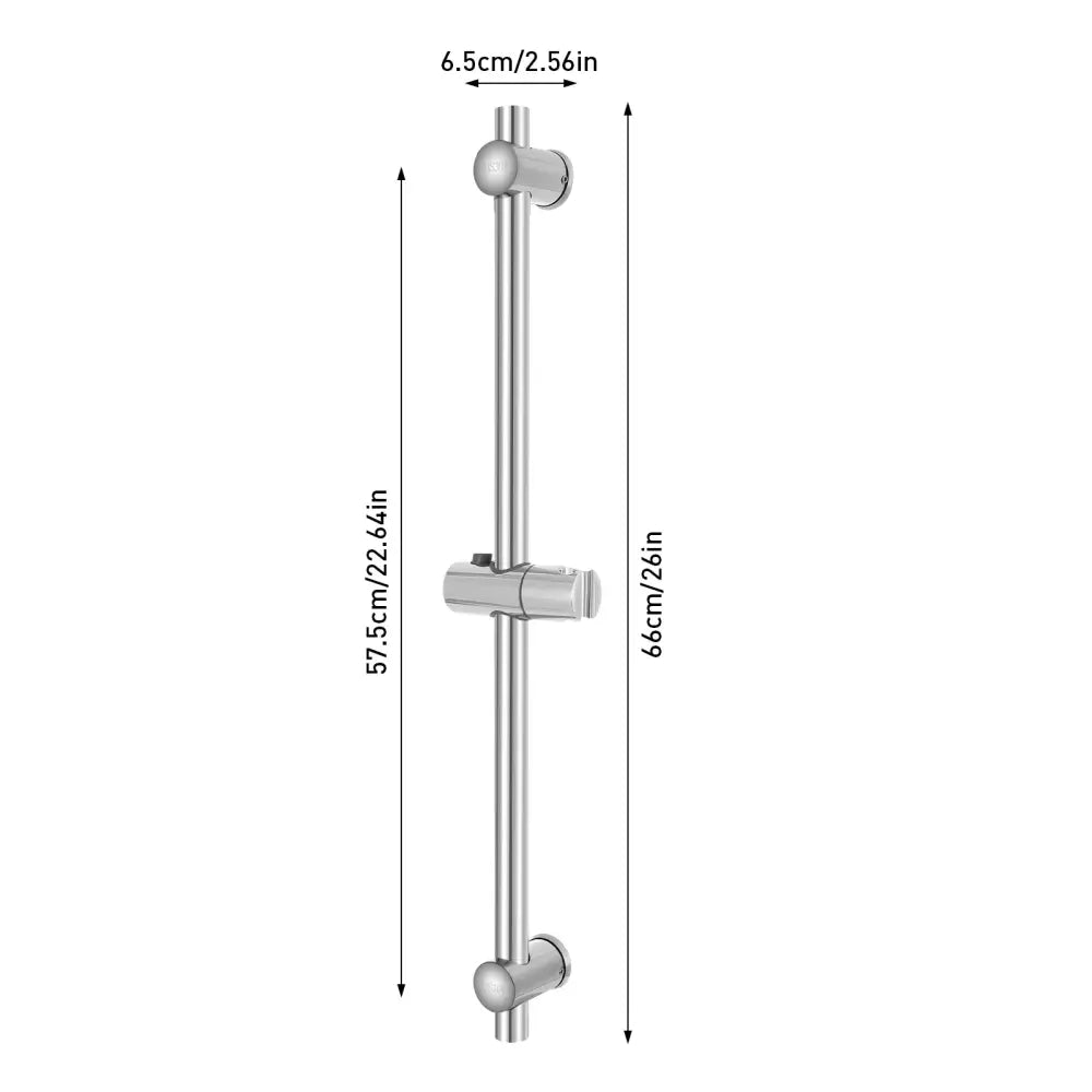 Barre de douche réglable en acier inoxydable – argent Argent Allemagne
