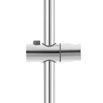 Barre de douche réglable en acier inoxydable – argent