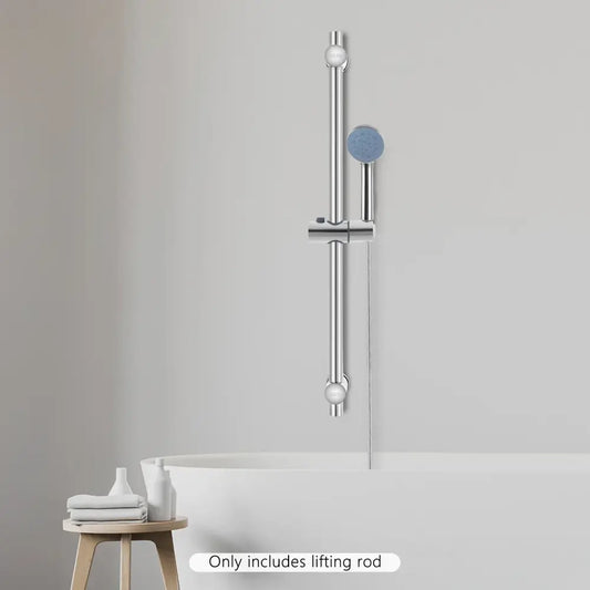 Barre de douche réglable en acier inoxydable – argent