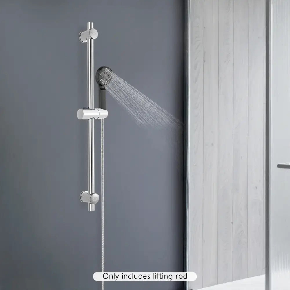 Barre de douche réglable en acier inoxydable – argent