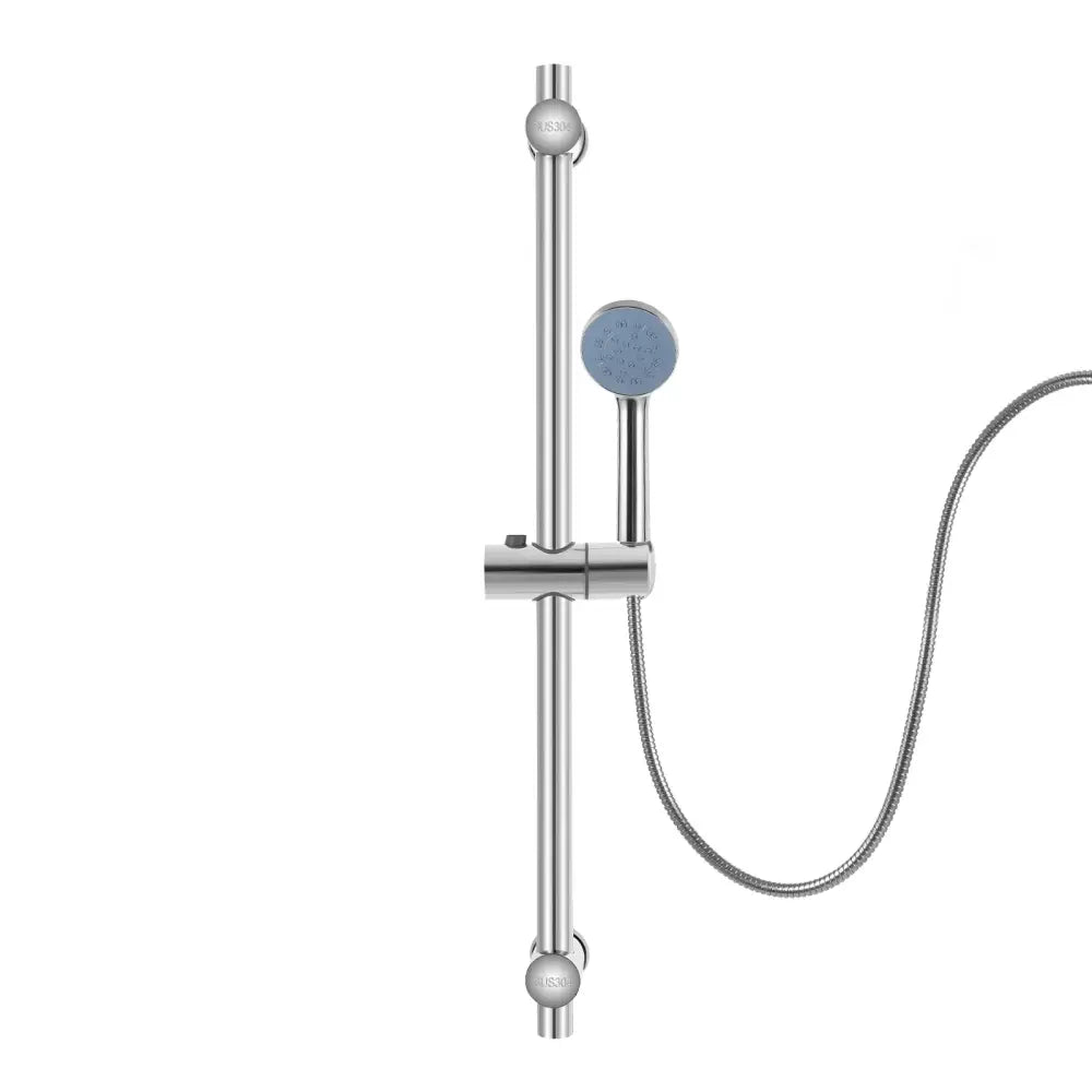 Barre de douche réglable en acier inoxydable – argent