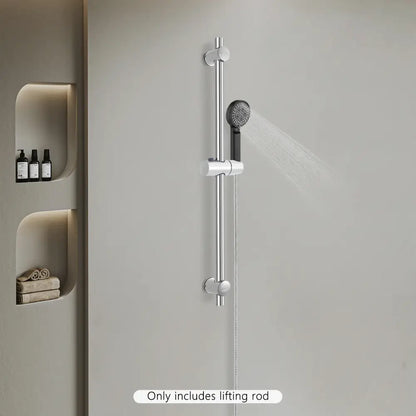 Barre de douche réglable en acier inoxydable – argent