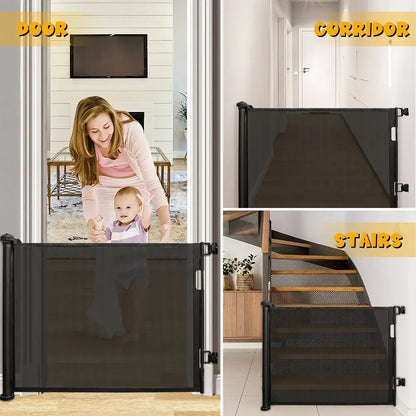 Barrière de sécurité rétractable 150 ou 180 cm – bébé et animaux