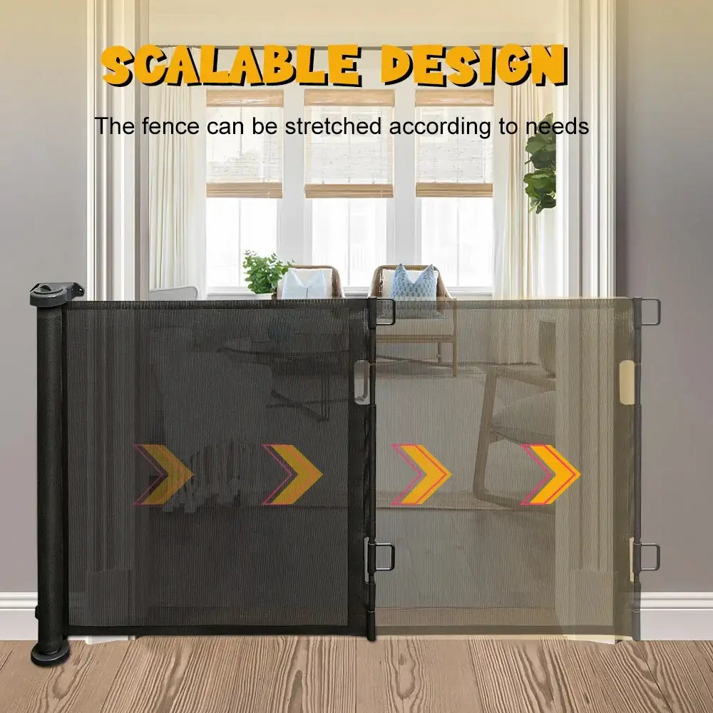 Barrière de sécurité rétractable 150 ou 180 cm – bébé et animaux