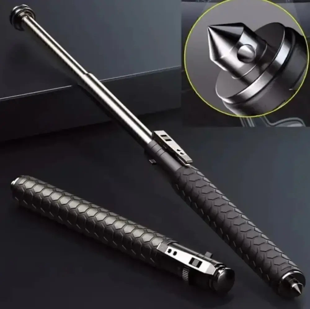 Bâton de marche télescopique automatique – 66 cm - Depuis la Pologne - bâton de marche télescopique