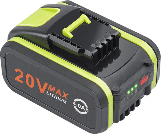 20V 4000Mah/4.0Ah Batterie De Remplacement Pour Worx 20V WA3551, WA3551.1 WA3553 WA3553.2 WA3641 WG629E WG546E WU268 WX166.4 WX372.1 WX800 2 WX67 8 WX550 WX523 WU531.9 WG894E WG629E WG329E