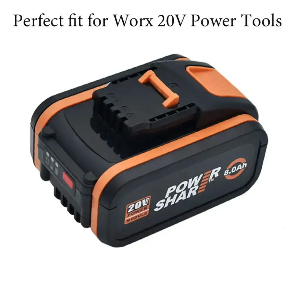 Batterie compatible WORX 20 V 8 Ah – WA3551 WA3553 WA3641 - Batterie d’outil électrique compatible
