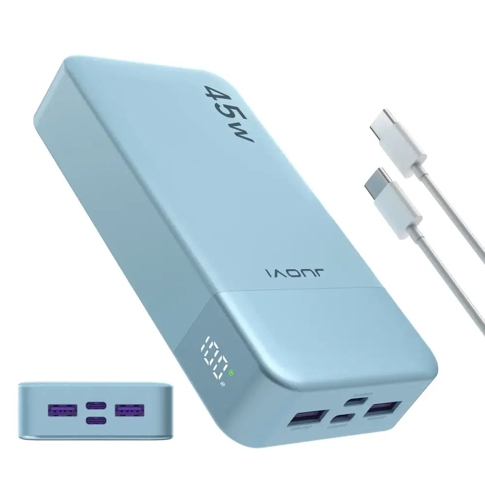 Batterie externe 20 000 mAh 45 W – écran numérique - Bleu / 20 000 mAh / Espagne - batterie externe 20000 mAh 45 W