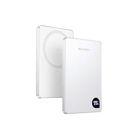 Batterie externe magnétique 5 000 ou 10 000 mAh – USB-C PD 20 W - Argent / 5 000 mAh / Espagne - Batterie externe