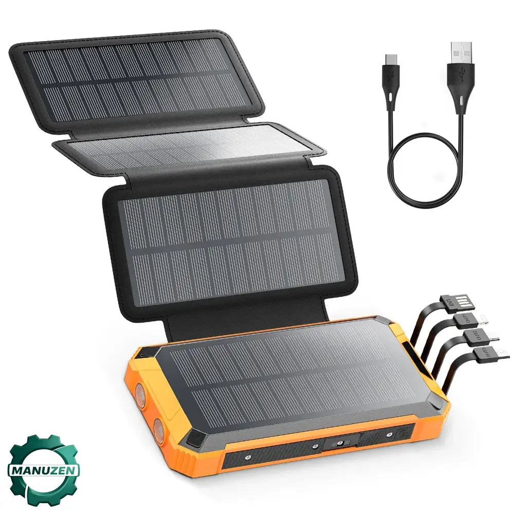Batterie Solaire 26800mAh Chargeur Solaire Rapide QC3 3 Sorties 26800mAh