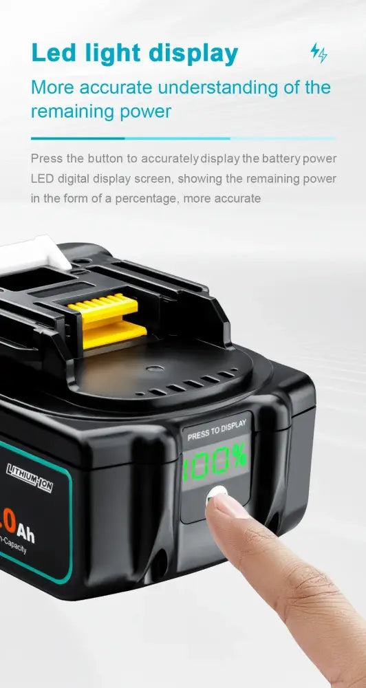 Batteries compatibles Makita 18 V 6 Ah – lot de 2 - 2 batteries 18 V – 6 Ah / Pologne - batterie compatible Makita 18V
