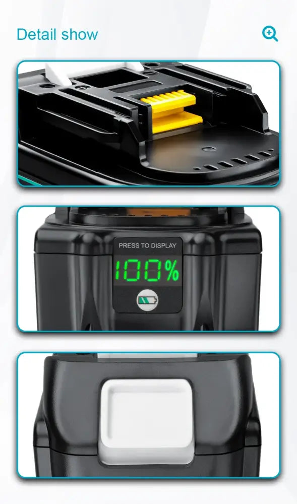 Batteries compatibles Makita 18 V 6 Ah – lot de 2 - 2 batteries 18 V – 6 Ah / Pologne - batterie compatible Makita 18V