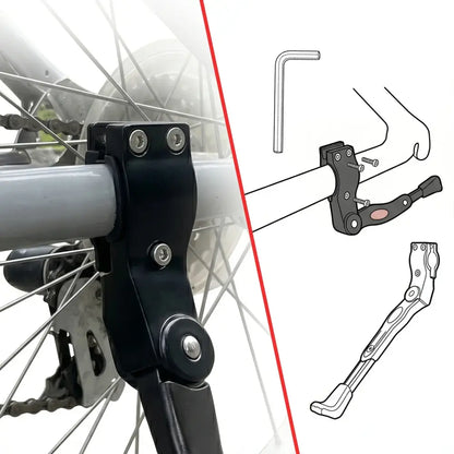 Béquille vélo arrière réglable – roues 24 à 29 pouces - Pologne - béquille vélo arrière réglable