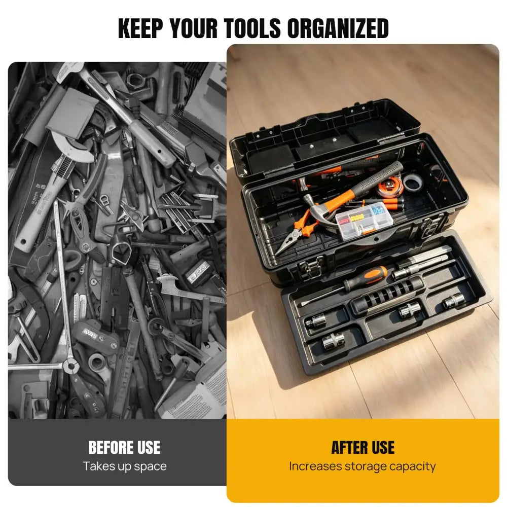 Boîte à outils métallique à 3 niveaux – transportable – détail 5