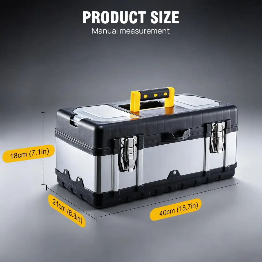 Boîte à outils métallique à 3 niveaux – transportable – détail 2