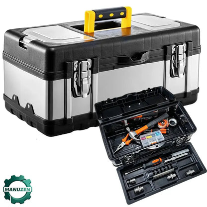 Boîte à outils métallique à 3 niveaux – transportable – vue principale