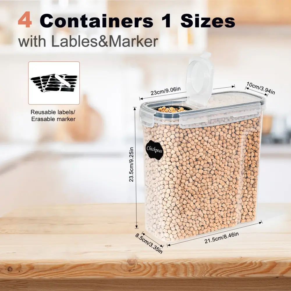 Boîtes alimentaires hermétiques 4 L – lot de 4 - Allemagne - Boîtes de conservation alimentaire