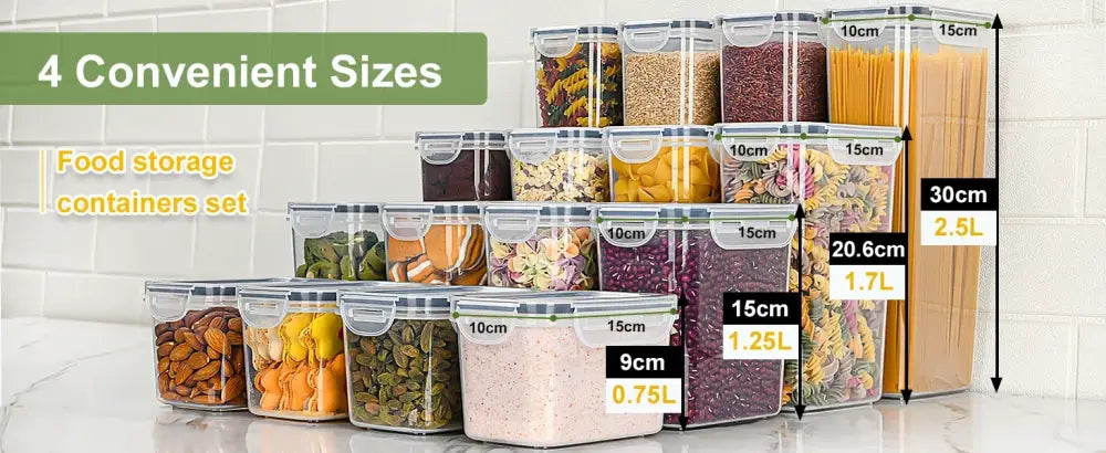 Boîtes alimentaires hermétiques 4 L – lot de 4 - Allemagne - Boîtes de conservation alimentaire