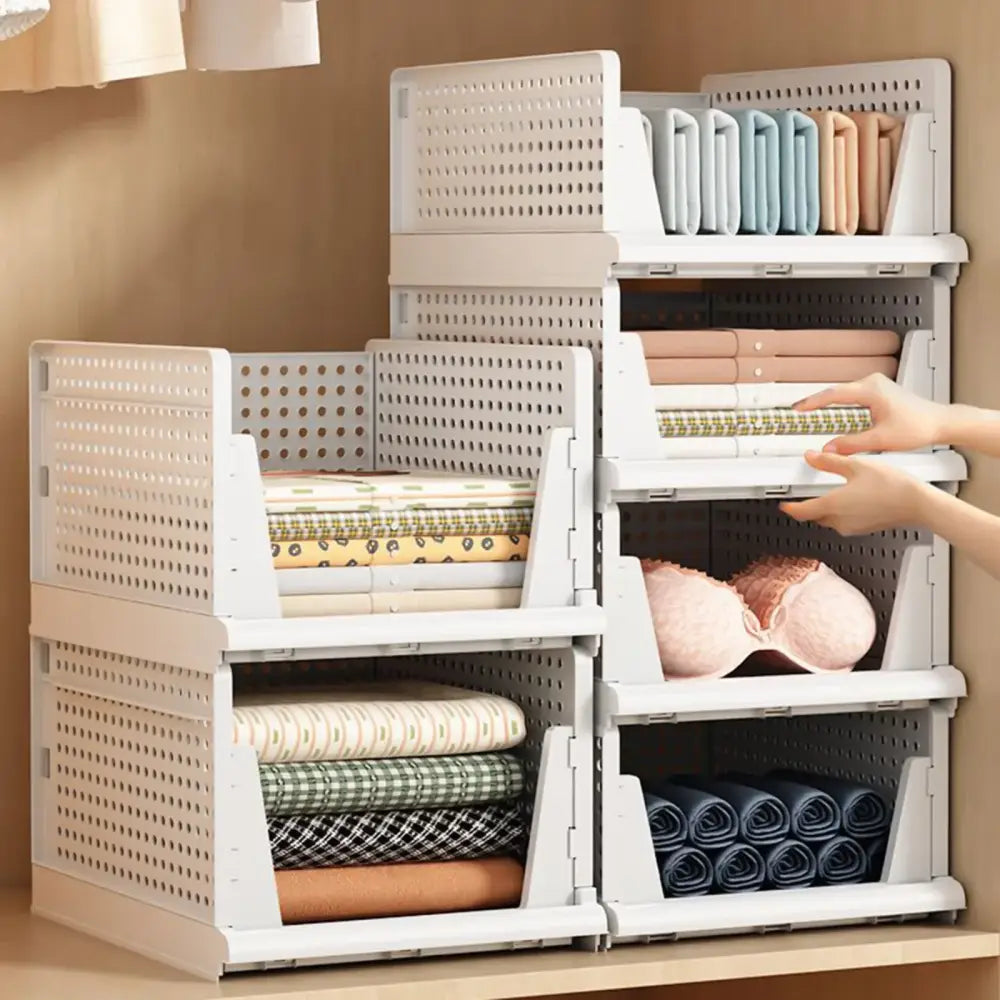 Boîtes de Rangement Vêtements Empilables – Lot de 3 à 5 - Rangement et organisation