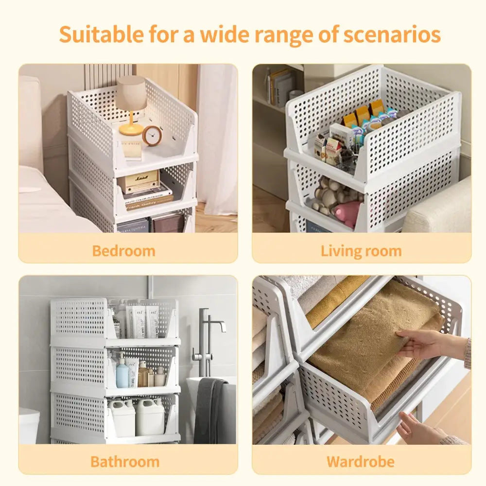 Boîtes de Rangement Vêtements Empilables – Lot de 3 à 5 - Rangement et organisation