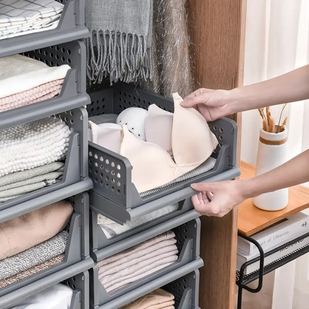 Boîtes de Rangement Vêtements Empilables – Lot de 3 à 5 - Rangement et organisation