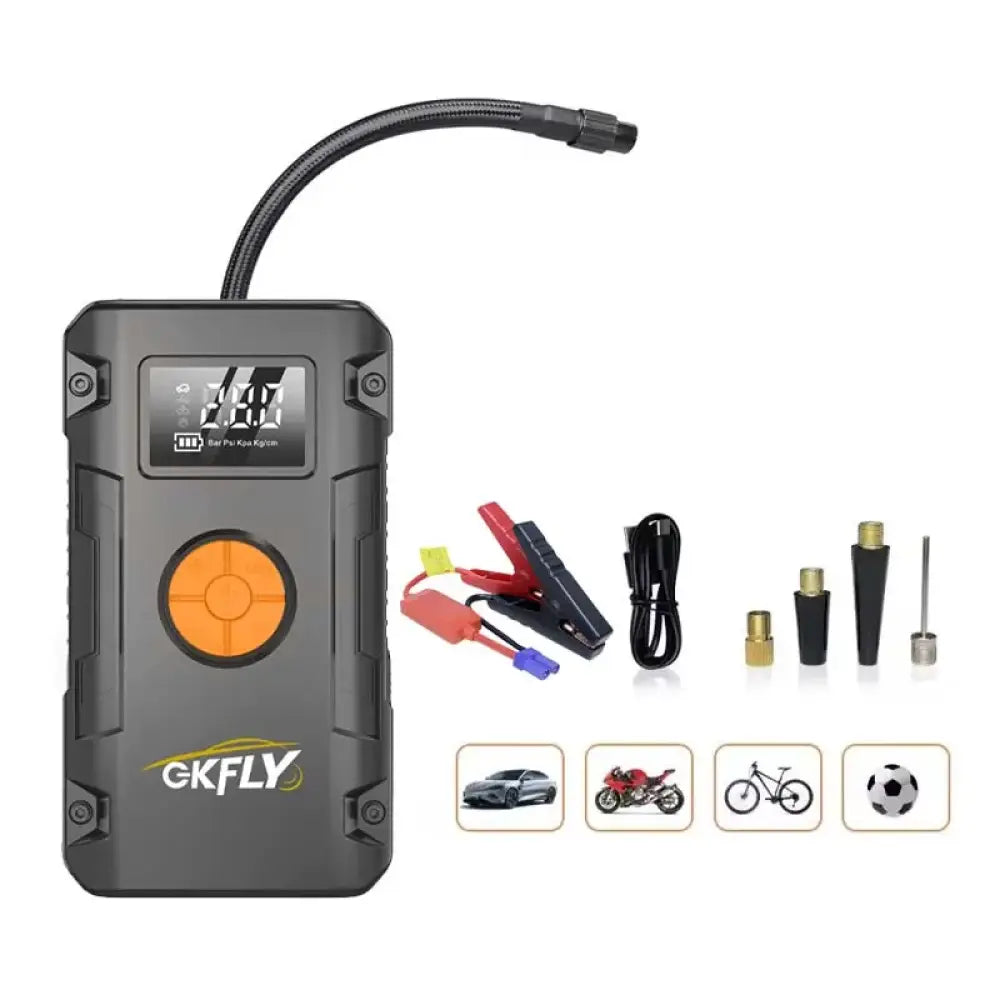 Booster 12 V avec compresseur 150 PSI – 4 en 1 - booster compresseur 12V 150 PSI