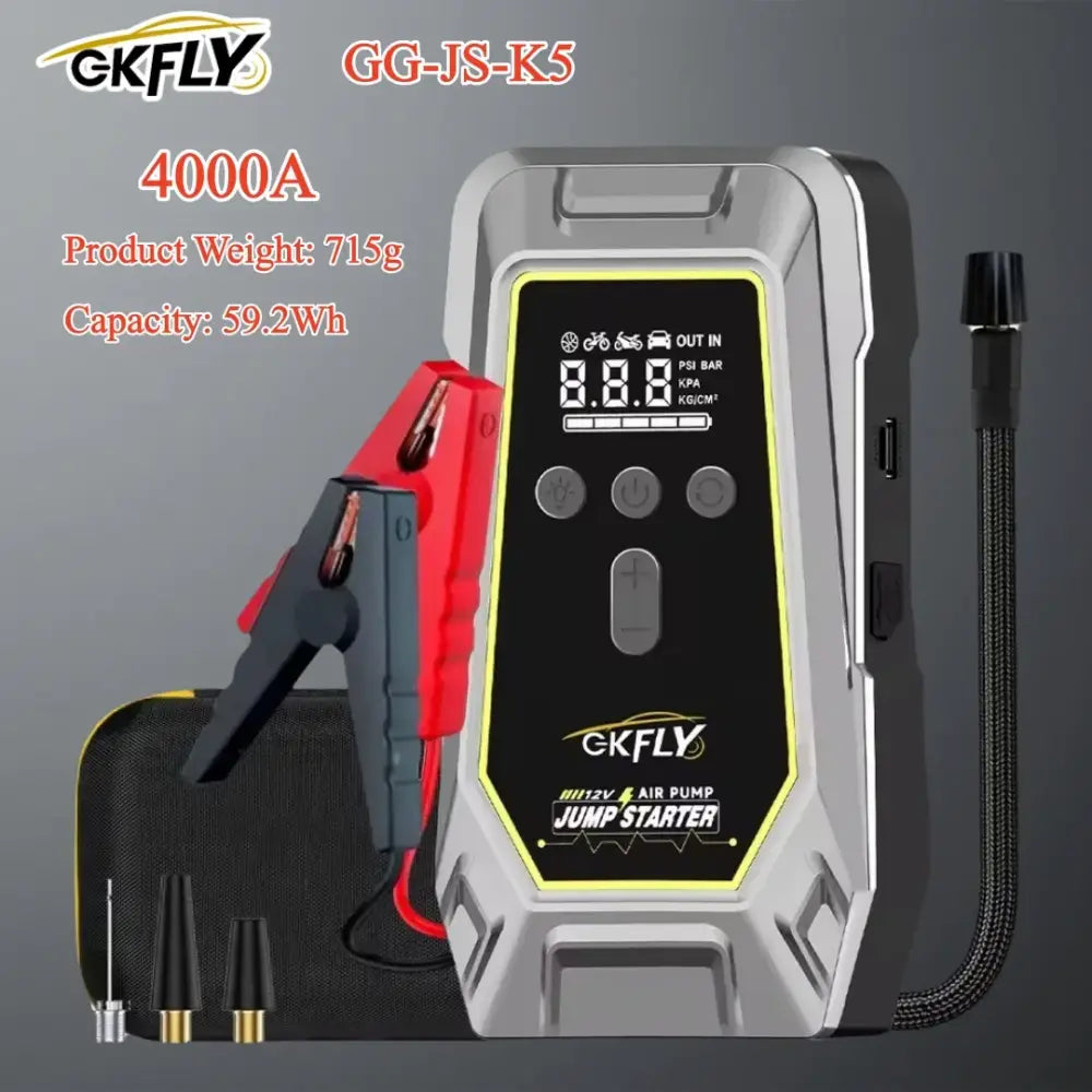 Booster 12 V avec compresseur 150 PSI – 4 en 1 - K5 – 4 000 A / France - booster compresseur 12V 150 PSI
