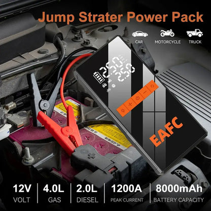 Booster batterie 12 V 1 200 A avec pompe à air - Appareil standard / France - booster batterie 12V avec pompe à air