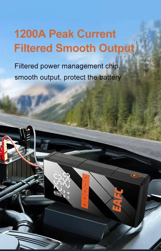 Booster batterie 12 V 1 200 A avec pompe à air - Appareil standard / France - booster batterie 12V avec pompe à air
