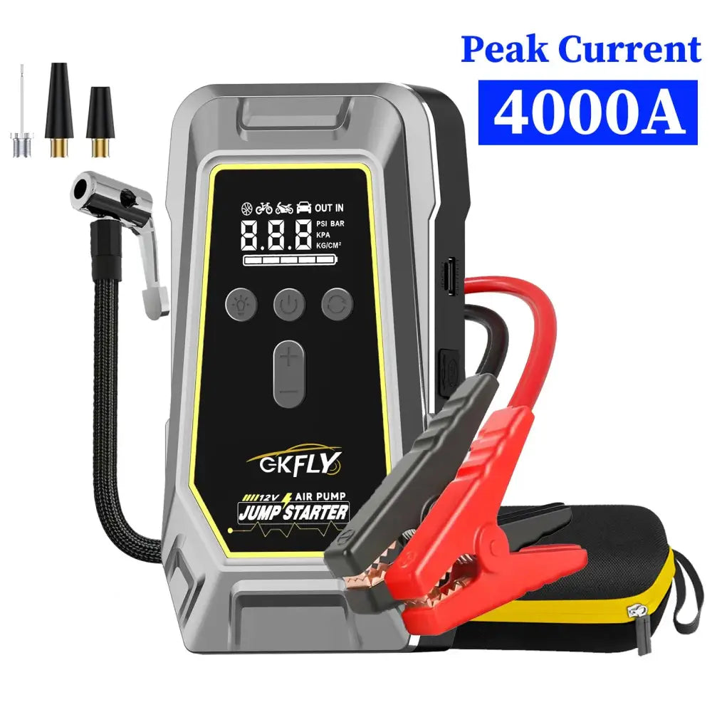 Booster batterie 12 V – avec ou sans compresseur - 4 000 A – avec pompe / France - booster batterie 12V compresseur