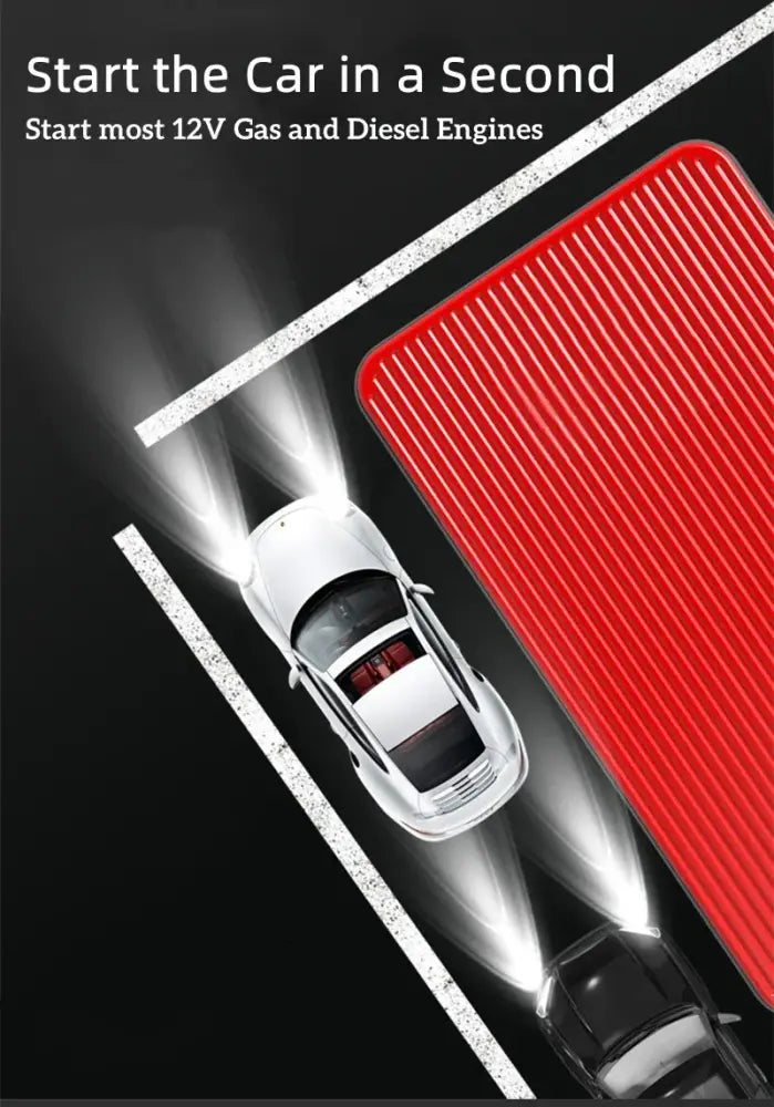 Booster batterie voiture 12 V 2 000 A – 44,4 Wh - 2 000 A – 44,4 Wh / France - booster batterie 12V 2000A