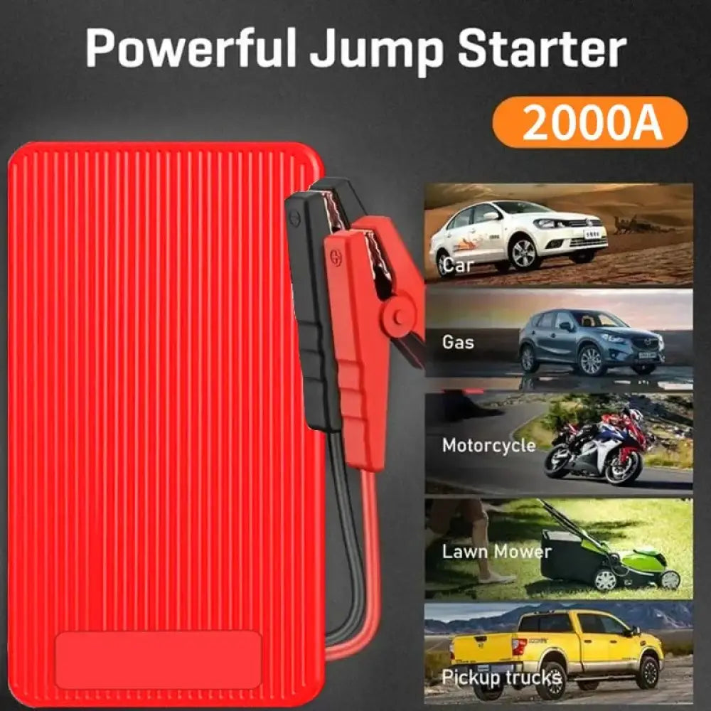 Booster batterie voiture 12 V 2 000 A – 44,4 Wh - 2 000 A – 44,4 Wh / France - booster batterie 12V 2000A