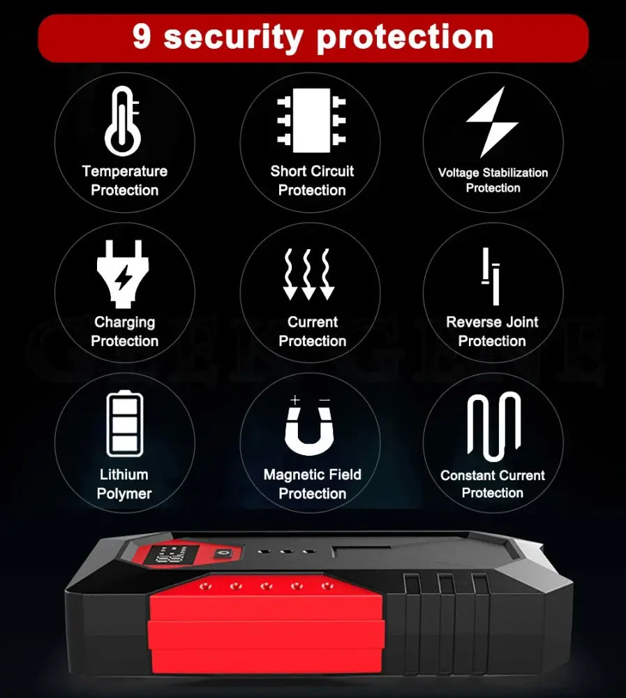 Booster batterie voiture 12 V – versions 2 000 à 4 000 A - booster batterie voiture 12V portable