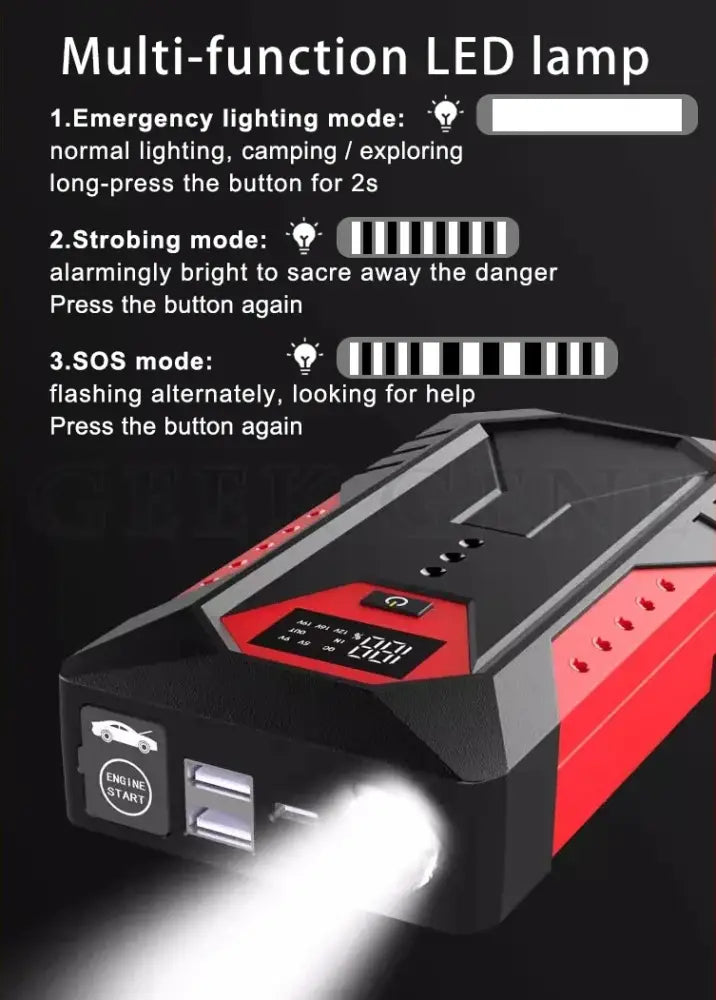 Booster batterie voiture 12 V – versions 2 000 à 4 000 A - booster batterie voiture 12V portable