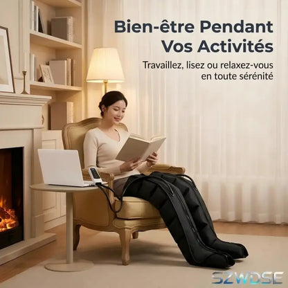 Bottes de massage à compression d’air pour jambes – photo produit 7