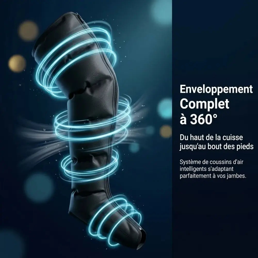 Bottes de massage à compression d’air pour jambes – photo produit 3