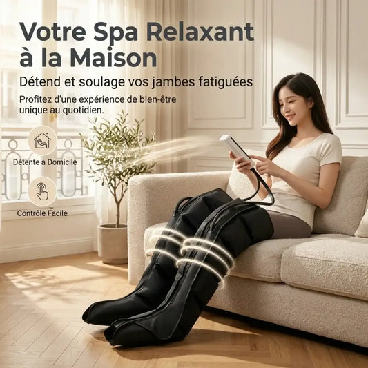 Bottes de massage à compression d’air pour jambes – photo produit 2