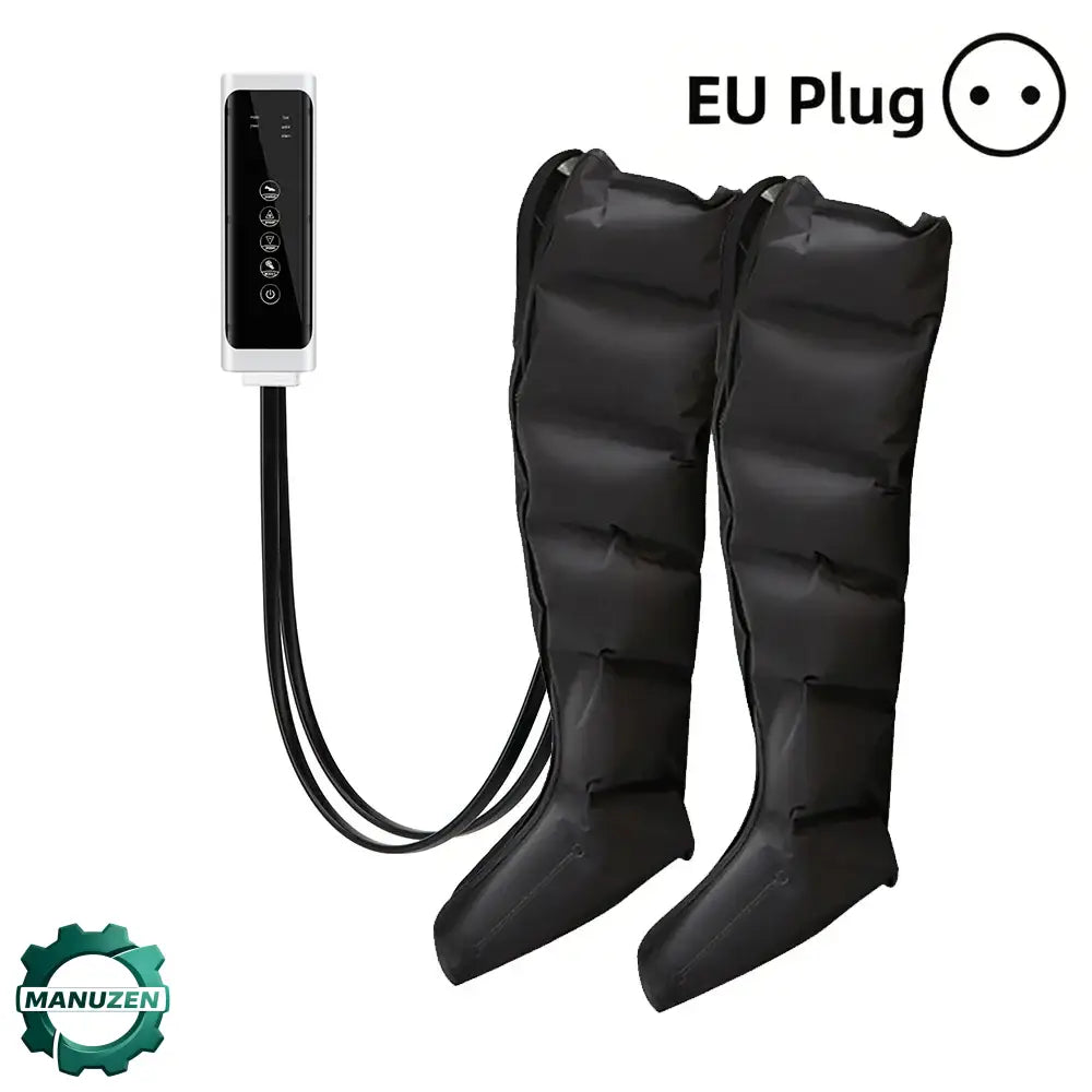 Bottes de massage à compression d’air pour jambes – variante Noir