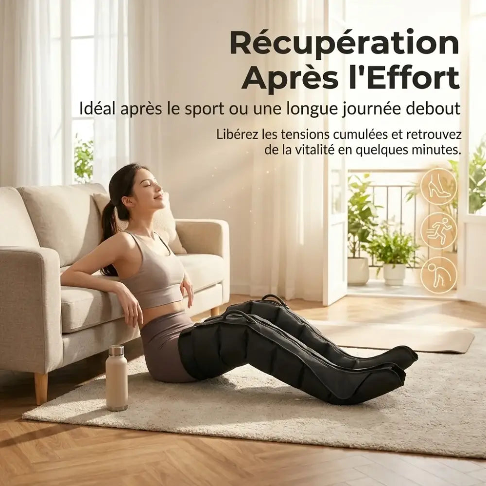 Bottes de massage à compression d’air pour jambes – photo produit 6