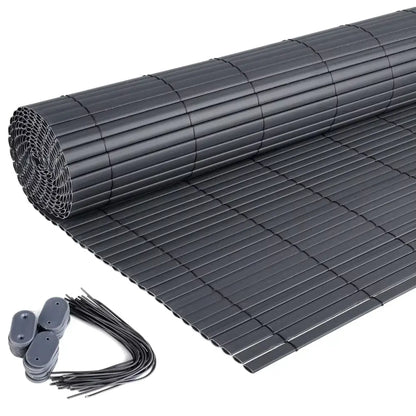 Brise-vue PVC mat pour balcon – 3 à 5 m – 5 × 1,2 m