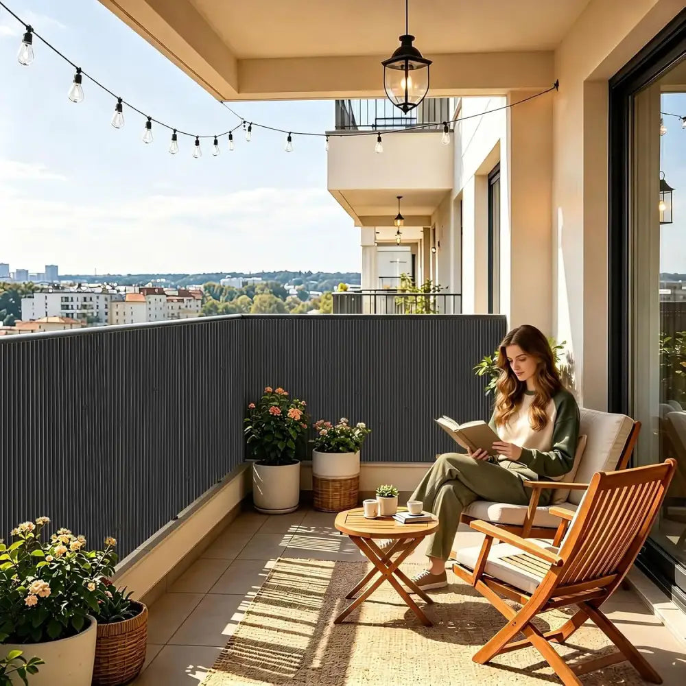 Brise-vue PVC mat pour balcon – 3 à 5 m – détail 12