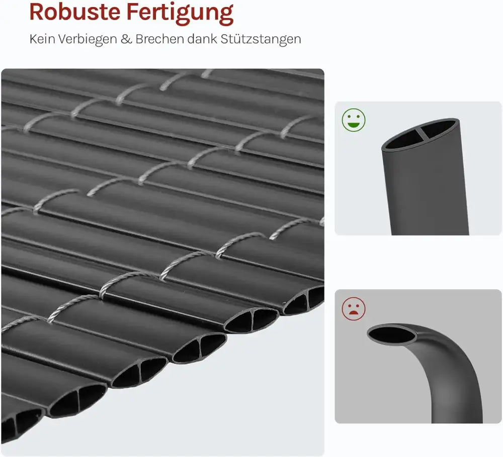 Brise-vue PVC mat pour balcon – 3 à 5 m – détail 9